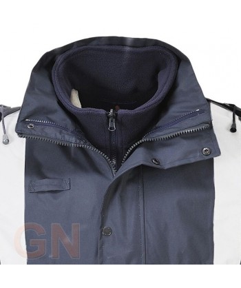 Parka impermeable con cintas reflectantes y forro desmontable