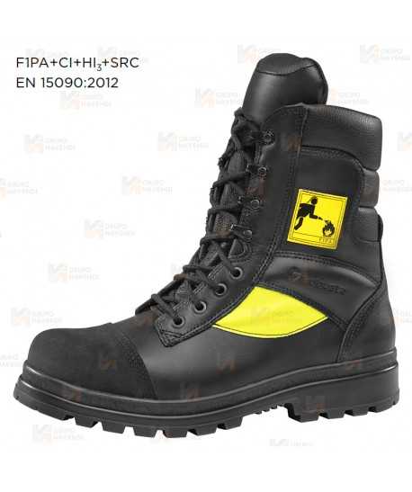 Bota para bomberos con plantilla de seguridad F1PA+CI+HI3+SRC
