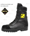 Bota para bomberos de Goretex con plantilla y puntera de seguridad F1PTA+CI+HI3+SRC+WR