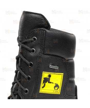 Bota para bomberos de Goretex con plantilla y puntera de seguridad F1PTA+CI+HI3+SRC+WR