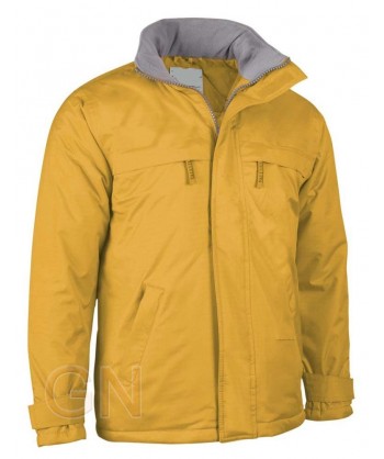 Parka impermeable acolchada con tejido Ripstop amarillo girasol