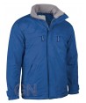 Parka impermeable acolchada con tejido Ripstop color royal