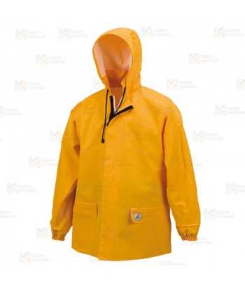 Chaqueta gruesa o pescadora para pesca industrial y deportiva color amarillo