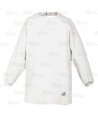 Delantal con mangas impermeable para industria alimentaria color blanco
