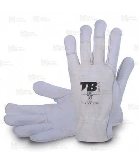 Guantes de piel flor de cabra tipo conductor con dorso fresco