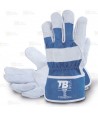 Guantes americanos mixtos de serraje de vacuno