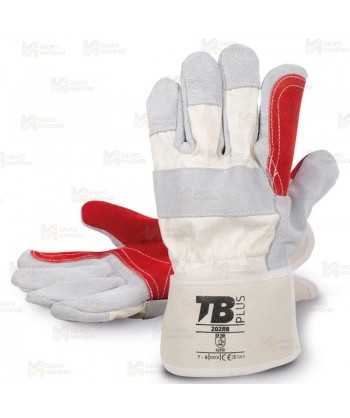 Guantes americanos mixtos de serraje con refuerzos