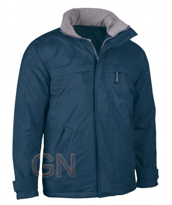 Parka impermeable acolchada con tejido Ripstop color azafata