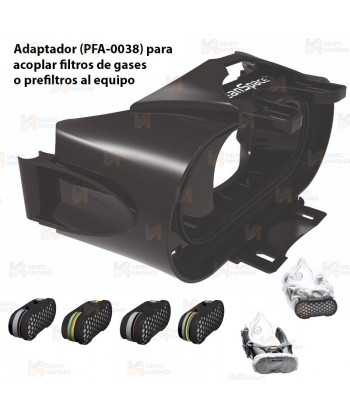 Equipo de ventilación asistida de aire PAPR  Cleanspace-Ultra para zonas con polvo