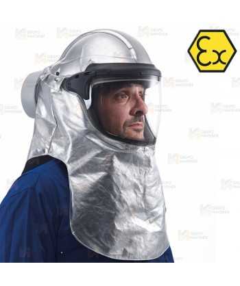 Equipo de ventilación asistida de aire con control electrónico ESM y capuchón aluminizado y normativa Atex