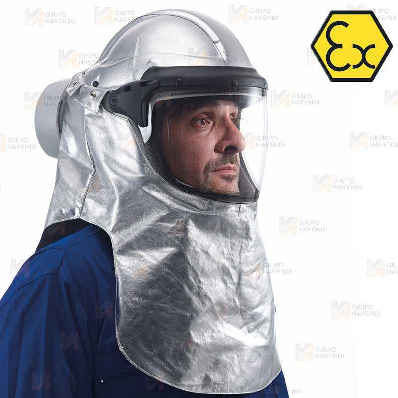 Equipo de ventilación asistida de aire con control electrónico ESM y capuchón aluminizado y normativa Atex