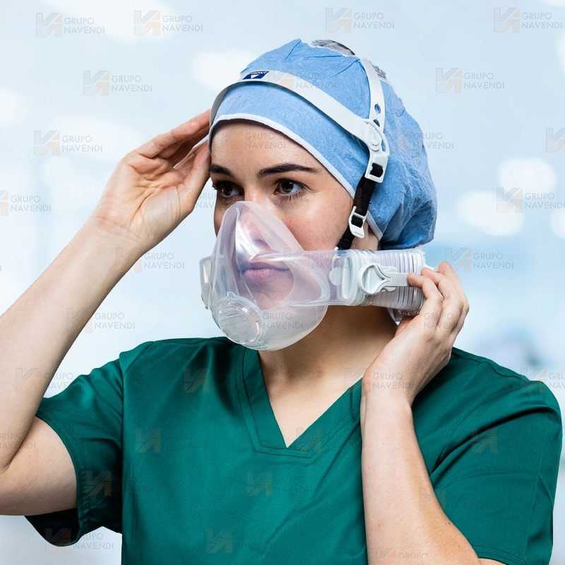 Equipo de ventilación asistida de aire PAPR para entornos sanitarios