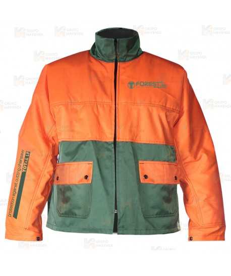 Cazadora o chaqueta anticorte para trabajos con motosierras clase 1