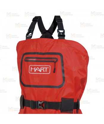 Vadeador de neopreno de color rojo para pesca deportiva