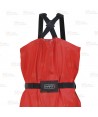 Vadeador de neopreno de color rojo para pesca deportiva