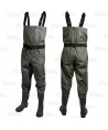 Vadeador en tejido nylon/PVC laminado y botas con suelas de tacos