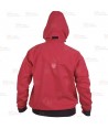 Parka deportiva smock ligera con capucha de color rojo