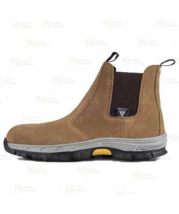 Botas deportivas de seguridad no metálicas S1P SRC color marrón