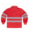 Polo Alta visibilidad color rojo flúor clase 2 de manga larga