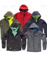 Cazadora softshell unisex con capucha para actividades outdoor