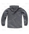 Cazadora softshell unisex con capucha para actividades outdoor color gris y celeste