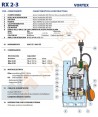 Electro bomba sumergible para aguas limpias (0,37 KW / 0,5 HP)