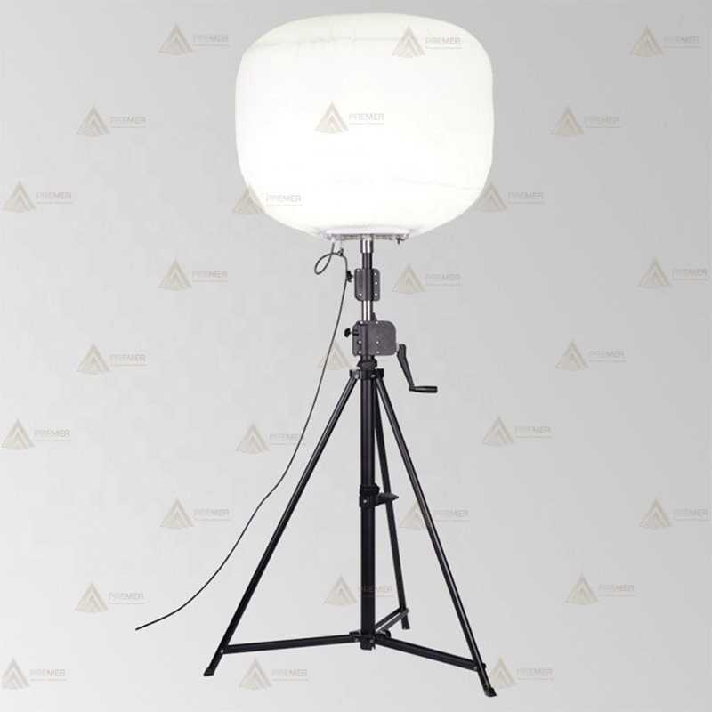 Globo led a 220 V y 100W con mástil telescópico (130.000 Lúmenes)
