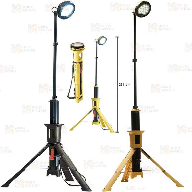 Mástil telescópico de iluminación a batería de Peli  (5.300 Lúmenes)