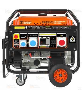 Generador trifásico a gasolina 4T (400 / 230V / 9.200W) homologado seguridad