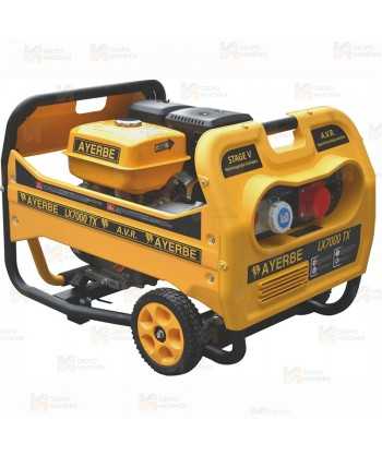 Generador trifásico a gasolina 4T (400 / 230V 7.000W) arranque manual