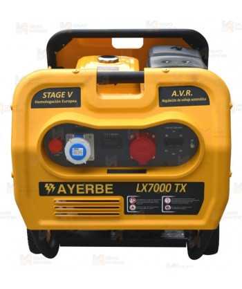 Generador trifásico a gasolina 4T (400 / 230V 7.000W) arranque manual