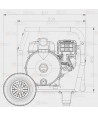 Motobomba anti corrosión (35.000 l/h) 30 metros