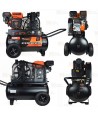 Moto compresor de aire a gasolina con calderín proporciona 516 l/m a 8bar