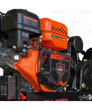 Moto compresor de aire a gasolina con calderín proporciona 1000 l/m a 8bar