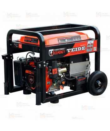 Motosoldadora a gasolina, potencia máxima de 190AH para electrodos de hasta 3,25mm.