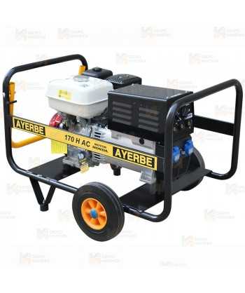 Motosoldadora con motor Honda intensidad 150 A (30%) 120 (60%) electrodos de 3.25mm.