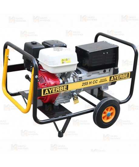 Motosoldadora con motor Honda intensidad 180 A (30%) 150 (60%) electrodos de 4 mm rutilo básico