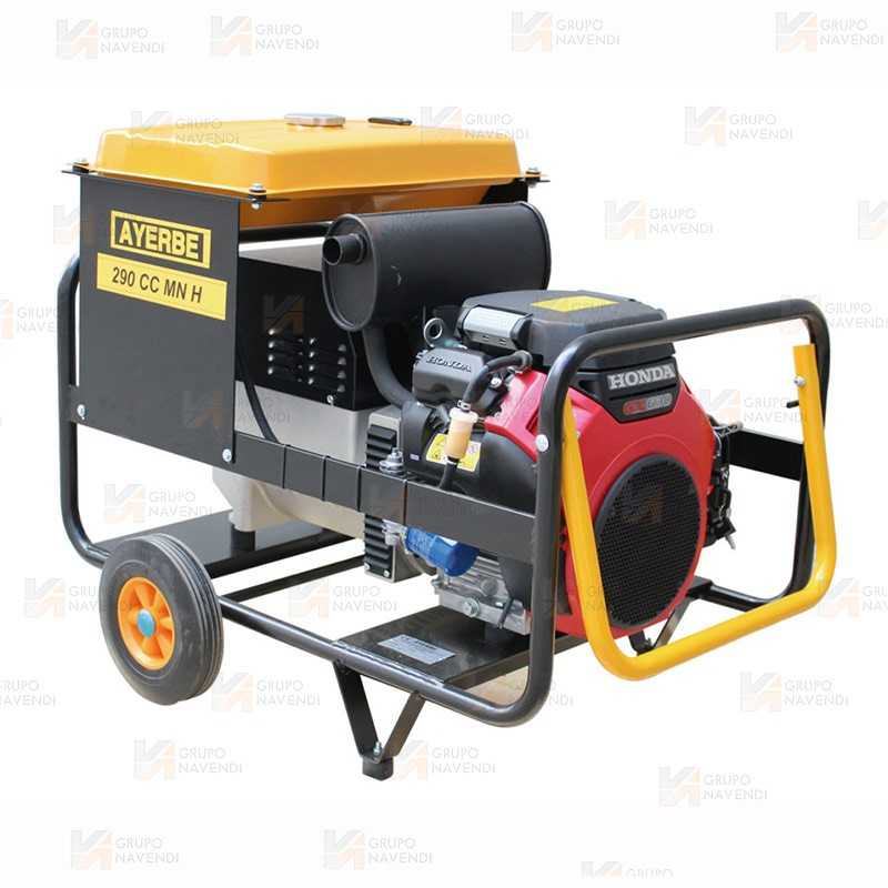 Motosoldadora con motor Honda intensidad 259 A (30%) 200 (60%) electrodos de 5 mm rutilo básico