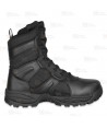 Bota táctica de piel nailon extra resistente con cremallera 8"
