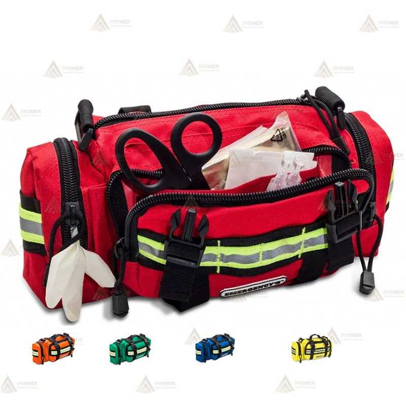 Riñonera o bandolera para emergencias color rojo