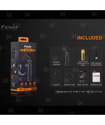 Linterna Fénix WT25R con cabezal pivotante (1000 Lúmenes)