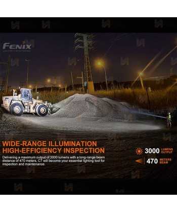 Linterna Fénix C7 recargable de alto rendimiento (3000 lúmenes)