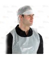 Gorro desechable con visera y recoge pelo color blanco