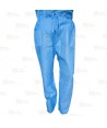 Pijama sanitario desechable de cuello pico y  color azul (50 Unid.)