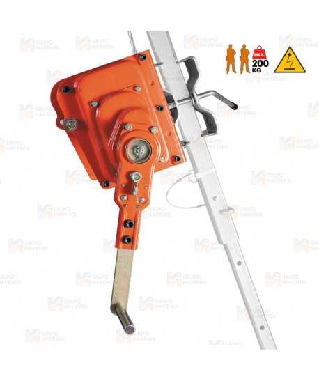 Torno de cable de acero de 25, 35, 45 y 50 m y Ø 6,3 mm para trípode TM7