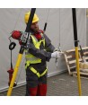 Cabestrante de cable de acero eléctrico a batería para trípode