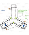 Trípode de aluminio con ruedas para cargas hasta 1.000 kg