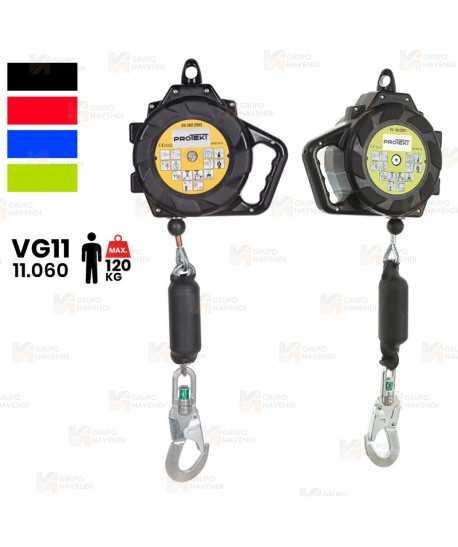 Retráctil cable de acero 6, 8, 10 y 11 m. para trabajos en horizontal y vertical