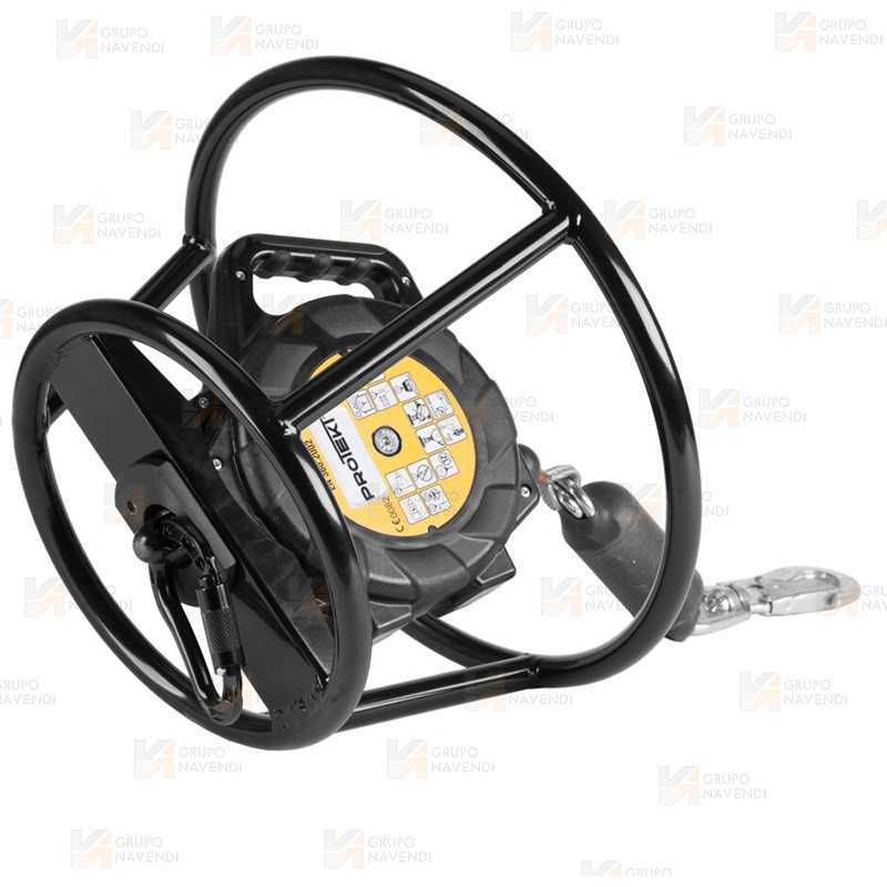 Protector de retráctil giratorio para trabajos horizontales