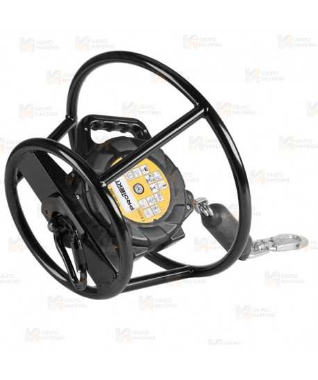 Protector de retráctil giratorio para trabajos horizontales